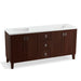 KOHLER K-99538-LG-1WG Poplin 72" bathroom vanity cabinet with legs, 4 doors and 3 drawers
