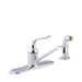 KOHLER P15172-F-CP Coralais Single-Handle Kitchen Sink Faucet With Escutcheon, Sidespray And 8 1/2" Swing Spout, Project Pack in Polished Chrome