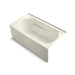 KOHLER K-1357-GRA-96 Devonshire 60" x 32" alcove BubbleMassage(TM) Air Bath with integral apron, integral flange, right-hand drain and heater