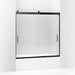 KOHLER K-706003-L Levity Sliding bath door, 62" H x 56-5/8 - 59-5/8" W, with 3/8" thick Crystal Clear glass