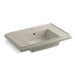KOHLER K-2758-1-G9 Tresham 30" pedestal bathroom sink basin with single faucet hole