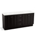 KOHLER K-99525-TK-1WU Damask 72" bathroom vanity cabinet with toe kick, 4 doors and 3 drawers