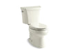 KOHLER 3988-96 Wellworth Two-Piece Elongated Dual-Flush Toilet in Biscuit