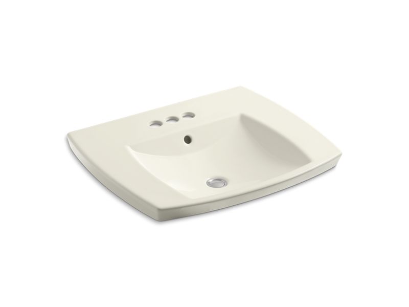 KOHLER K-2381-4-96 Kelston Drop-in bathroom sink with 4" centerset faucet holes