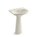 KOHLER 2362-8 Cimarron Pedestal bathroom sink with 8" widespread faucet holes
