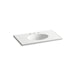 KOHLER K-2798-8 Ceramic/Impressions 37" Vitreous china vanity top with integrated oval sink