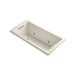 KOHLER K-1167-GVBCW-47 Underscore Rectangle 60" x 30" drop-in VibrAcoustic + BubbleMassage Air Bath with Bask(TM) heated surface and chromatherapy