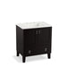 KOHLER K-99529-LG-1WU Poplin 30" bathroom vanity cabinet with legs, 2 doors and 1 drawer