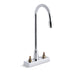 KOHLER 7305-KE-CP Triton Centerset Commercial Bathroom Sink Faucet With Gooseneck Spout And Vandal-Resistant Aerator, Requires Handles, Drain Not Included in Polished Chrome