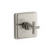 KOHLER TS13135-3B-BN Pinstripe Rite-Temp(R) Valve Trim With Cross Handle in Vibrant Brushed Nickel