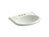 KOHLER K-2279-4-NY Devonshire Drop-in bathroom sink with 4" centerset faucet holes