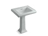 KOHLER 2258-1 Memoirs Classic 27" pedestal bathroom sink with single faucet hole