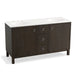 KOHLER K-99511-LGSD-1WC Jacquard 60" bathroom vanity cabinet with furniture legs, 2 doors and 3 drawers, split top drawer