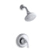 KOHLER TS10276-4E-CP Forté Sculpted Rite-Temp Shower Trim With 2.0 Gpm Showerhead in Polished Chrome