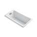 KOHLER K-852-GCP-0 Tea-for-Two 60" x 32" drop-in BubbleMassage air bath with Polished Chrome airjet finish