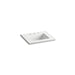 KOHLER K-2777-8-G81 Ceramic/Impressions 25" rectangular vanity-top bathroom sink with 8" widespread faucet holes