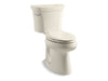 KOHLER 3949-U-47 Highline Comfort Height Two-Piece Elongated 1.28 Gpf Chair Height Toilet With Insulated Tank And 14" Rough-In in Almond