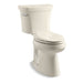 KOHLER 3949-U-47 Highline Comfort Height Two-Piece Elongated 1.28 Gpf Chair Height Toilet With Insulated Tank And 14" Rough-In in Almond