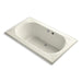 KOHLER K-1418-GW-96 Memoirs 72" x 42" drop-in BubbleMassage air bath with Bask heated surface and reversible drain