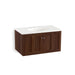 KOHLER K-99518-1WE Damask 36" wall-hung bathroom vanity cabinet with 2 doors