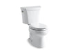 KOHLER 3988-0 Wellworth Two-Piece Elongated Dual-Flush Toilet in White