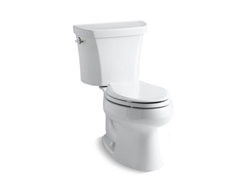 KOHLER 3988-0 Wellworth Two-Piece Elongated Dual-Flush Toilet in White