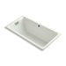 KOHLER K-856-GBN-NY Tea-for-Two 66" x 36" drop-in BubbleMassage air bath with Vibrant Brushed Nickel airjet finish