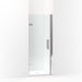 KOHLER 27576-10L-SHP Composed 27-5/8"–28-3/8" W X 71-1/2" H Frameless Pivot Shower Door With 3/8" Crystal Clear Glass And Back-To-Back Vertical Door Pulls in Bright Polished Silver
