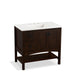 KOHLER K-99556-L-1WB Marabou 36" bathroom vanity cabinet with 2 doors and 2 drawers on left