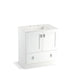 KOHLER K-99529-TK-1WA Poplin 30" bathroom vanity cabinet with toe kick, 2 doors and 1 drawer