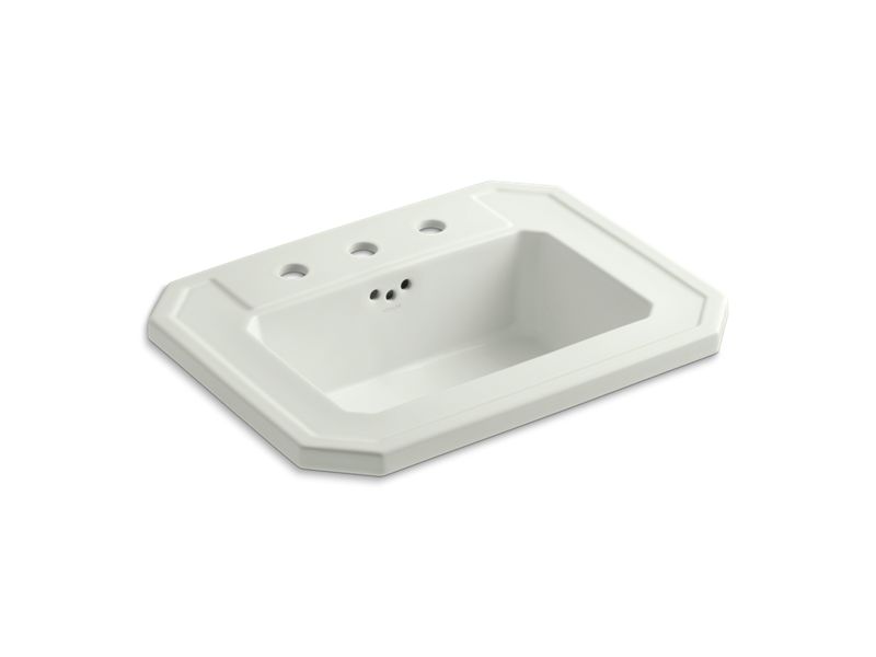 KOHLER K-2325-8-NY Kathryn Drop-in bathroom sink with 8" widespread faucet holes