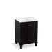 KOHLER K-99513-LG-1WU Damask 24" bathroom vanity cabinet with furniture legs and 2 doors