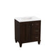 KOHLER K-99517-LGR Damask 30" bathroom vanity cabinet