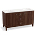 KOHLER K-99511-LGSD-1WE Jacquard 60" bathroom vanity cabinet with furniture legs, 2 doors and 3 drawers, split top drawer