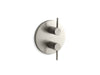 KOHLER T10941-4-BN Stillness Valve Trim With Lever Handles For Stacked Valve, Requires Valve in Vibrant Brushed Nickel