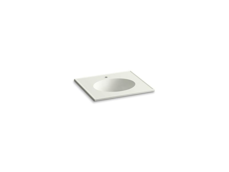 KOHLER K-2791-1 Ceramic/Impressions 25" oval vanity-top bathroom sink with single faucet hole