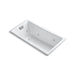 KOHLER K-852-H2-0 Tea-for-Two 60" x 32" drop-in whirlpool with reversible drain and heater without trim