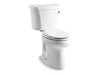 KOHLER 3949-RZ-0 Highline Comfort Height Two-Piece Elongated 1.28 Gpf Chair Height Toilet With Right-Hand Trip Lever, Tank Cover Locks, Insulated Tank And 14" Rough-In in White
