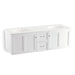 KOHLER K-99524-SD-1WA Damask 60" wall-hung bathroom vanity cabinet with 2 doors and 2 drawers, split top drawer