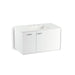 KOHLER K-99543-L-1WA Jute 36" wall-hung bathroom vanity cabinet with 1 door and 1 drawer on left