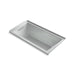 KOHLER K-1167-LFG-95 Underscore Rectangle 60" x 30" alcove BubbleMassage(TM) Air Bath with integral flange and left-hand drain