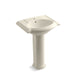 KOHLER 2286-1 Devonshire 24" pedestal bathroom sink with single faucet hole