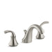 KOHLER K-10272-4 Forté Widespread bathroom sink faucet with sculpted lever handles