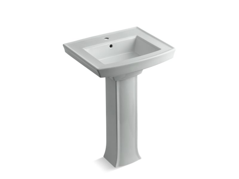 KOHLER 2359-1 Archer Pedestal bathroom sink with single faucet hole