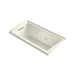 KOHLER K-1167-LH2-96 Underscore Rectangle 60" x 30" alcove whirlpool with integral flange and left-hand drain