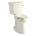 KOHLER 3889-RZ-96 Highline Comfort Height Two-Piece Elongated 1.28 Gpf Chair Height Toilet With Right-Hand Trip Lever, Tank Cover Locks, Insulated Tank And 10" Rough-In in Biscuit