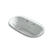 KOHLER K-5716-XH2G-95 Underscore Oval 66" x 36" drop-in whirlpool + BubbleMassage(TM) Air Bath