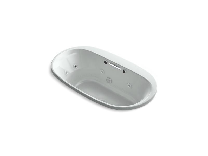 KOHLER K-5716-XH2G-95 Underscore Oval 66" x 36" drop-in whirlpool + BubbleMassage(TM) Air Bath