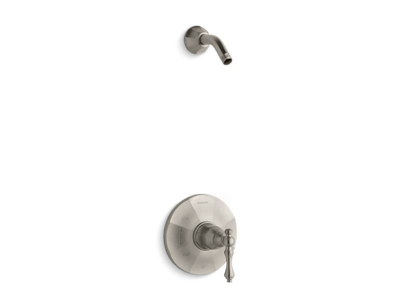 KOHLER TLS13493-4-BN Kelston Rite-Temp(R) Shower Valve Trim With Lever Handle, Less Showerhead in Vibrant Brushed Nickel