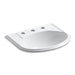 KOHLER K-2279-8-0 Devonshire Drop-in bathroom sink with 8" widespread faucet holes